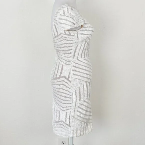 Dress the Population Tabitha Cap Sleeve Sequin Dress - M - Picture 8 of 11